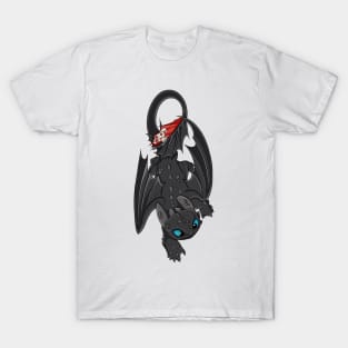 Toothless crawling, cute character how to train your dragon T-Shirt